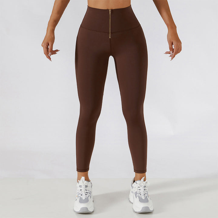 Seamless  Zipper Yoga leggings