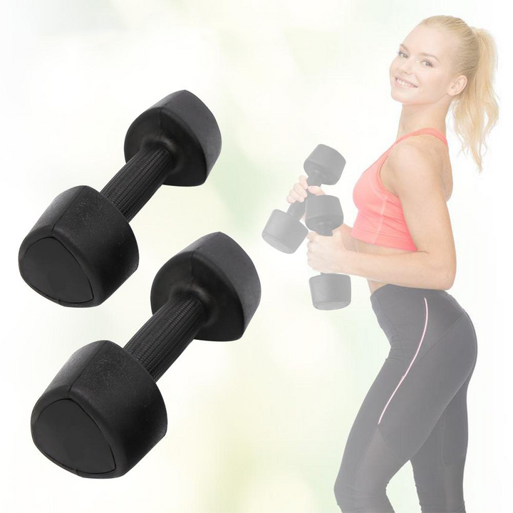 Hyre black dumbbells'