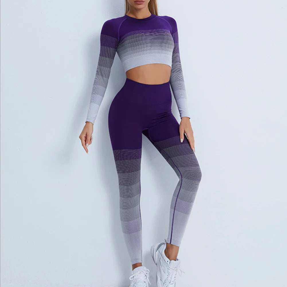 Gradient Seamless Yoga Set