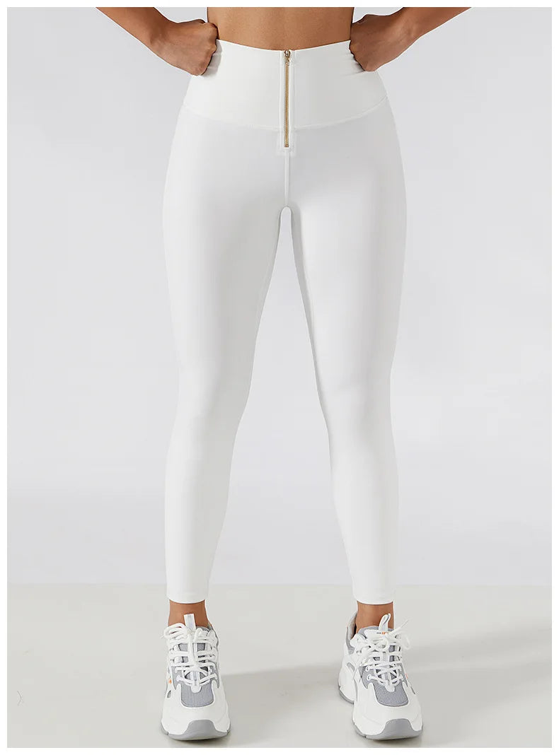 Seamless  Zipper Yoga leggings