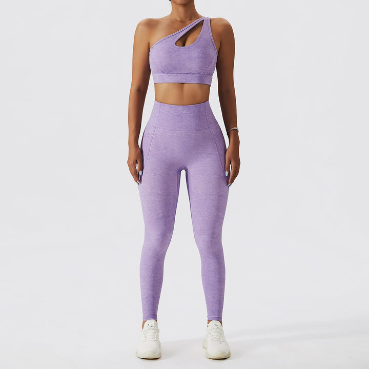 violet yoga set