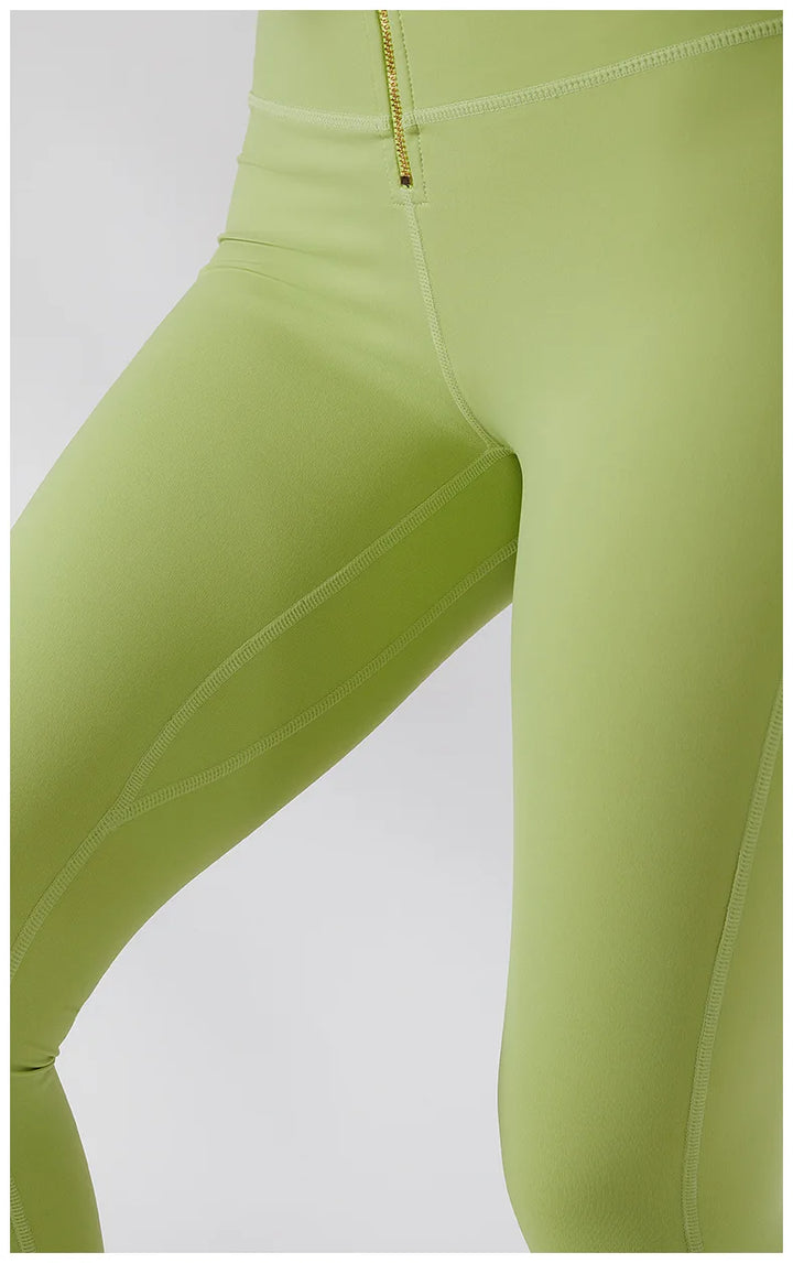 Seamless  Zipper Yoga leggings