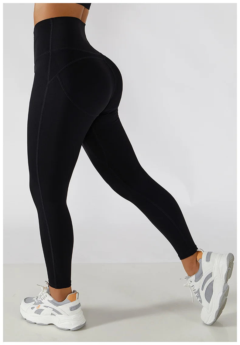 Seamless  Zipper Yoga leggings